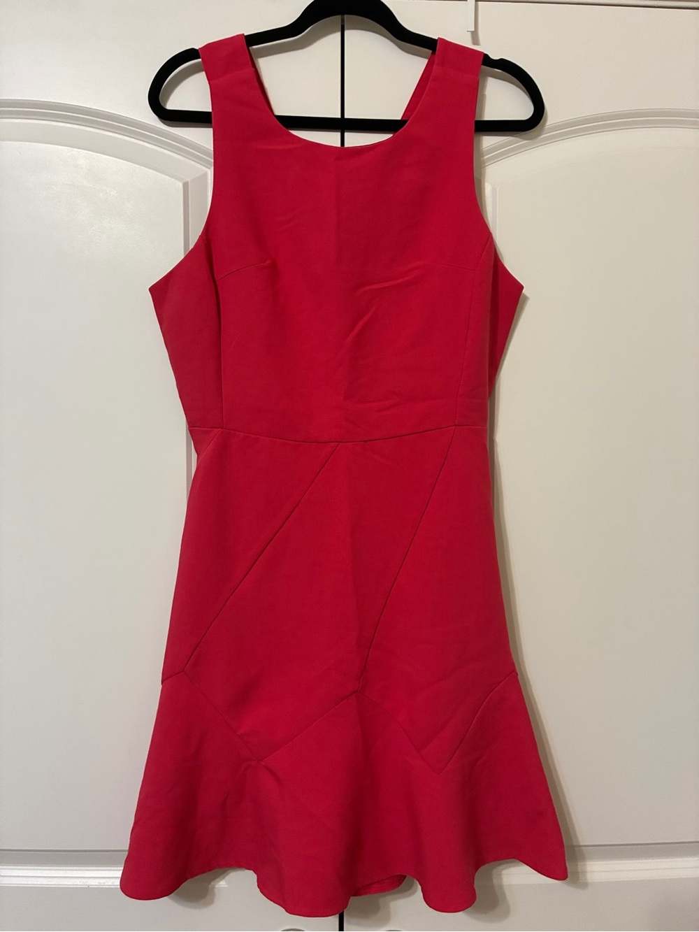 She + Sky Vibrant Red Sleeveless Fit & Flare Mini Dress